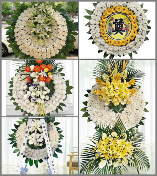 山西太原古交市岔口乡周山庄村花圈速递